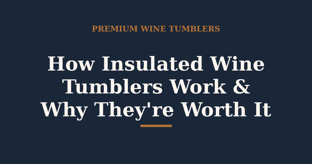 How Insulated Wine Tumblers Work (and Why They’re Worth It)