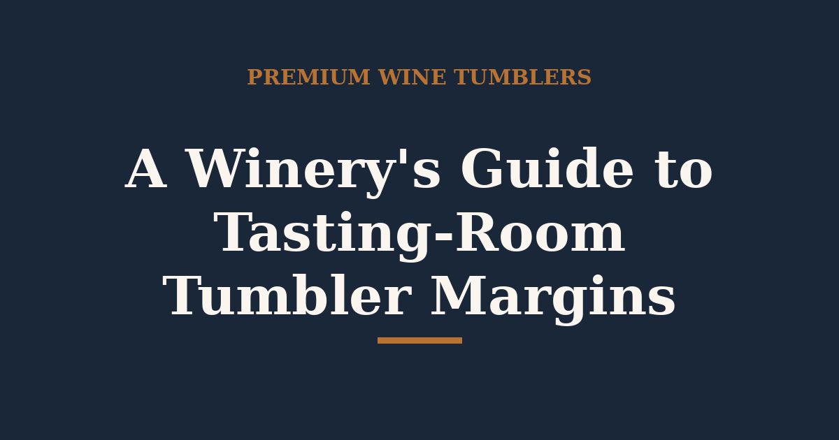 A Winery’s Guide to Tasting-Room Tumbler Margins