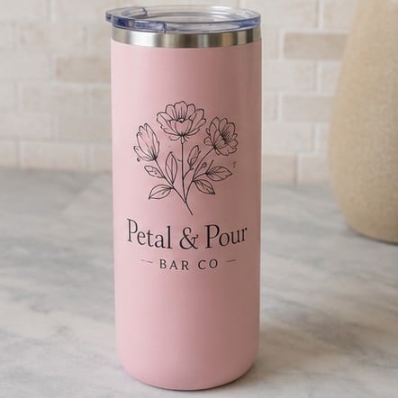 Custom slim wine tumblers