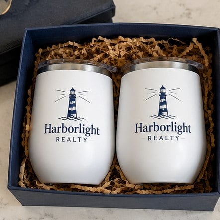 Custom wine tumbler gift sets