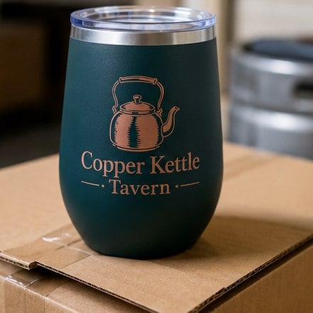 Personalized stemless wine tumblers