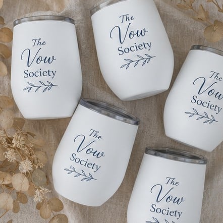 Custom wine tumblers for small business merchandise